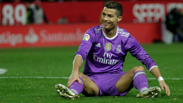 Cristiano Ronaldo Real Madrid 2016 2017 Purple Long Sleeve Jersey Shirt Maglia L - foreversoccerjerseys