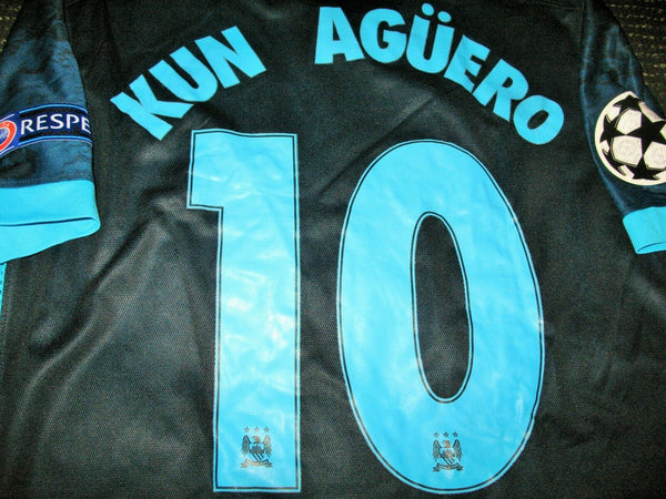 Aguero Manchester City 2015 2016 PLAYER ISSUE Jersey Shirt Camiseta L - foreversoccerjerseys