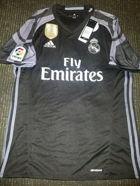 Cristiano Ronaldo Real Madrid Black Jersey 2016 2017 Shirt Camiseta BNWT M - foreversoccerjerseys