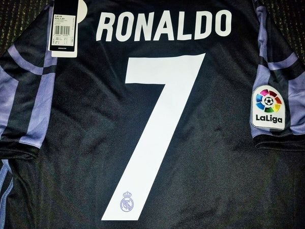 Cristiano Ronaldo Real Madrid Black Jersey 2016 2017 Shirt Camiseta BNWT M - foreversoccerjerseys