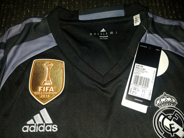 Cristiano Ronaldo Real Madrid Black Jersey 2016 2017 Shirt Camiseta BNWT M - foreversoccerjerseys