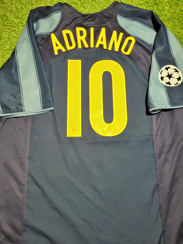 Adriano Inter Milan 2004 2005 2006 Third UEFA Soccer Jersey Shirt XL Nike