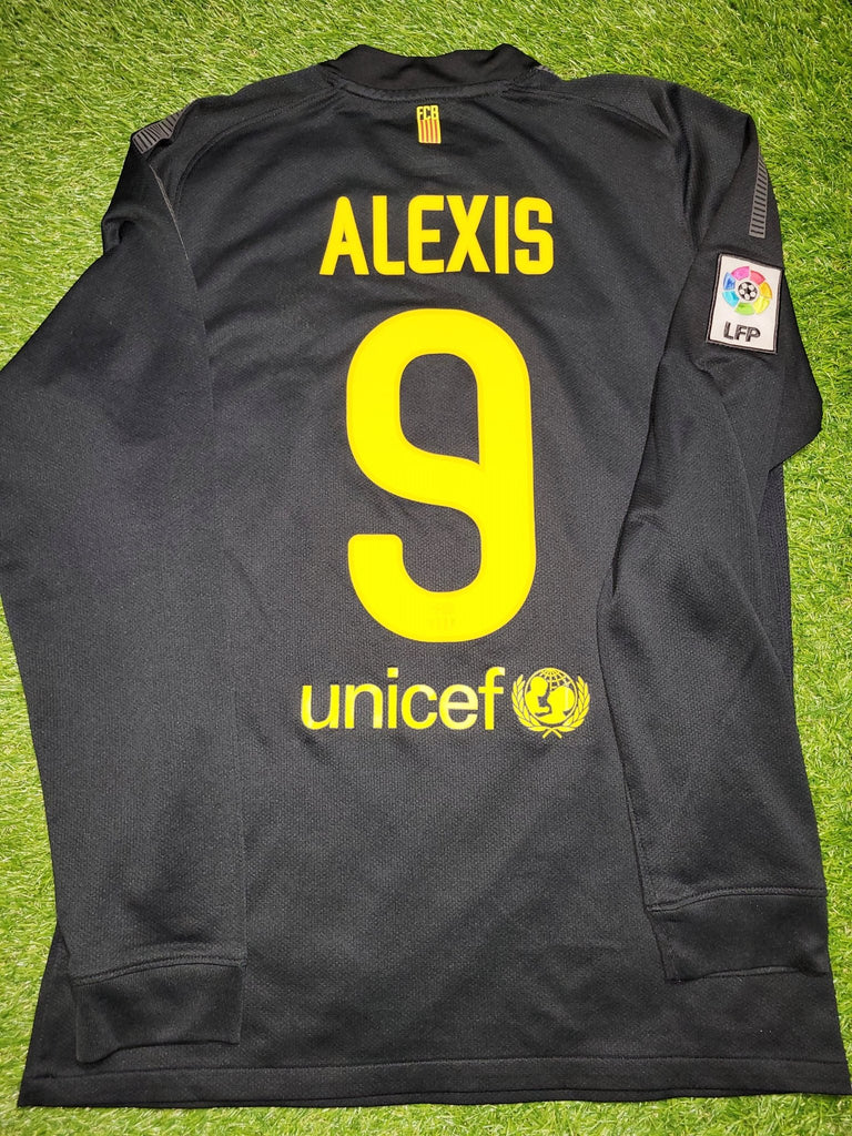 Alexis Sanchez Barcelona 2011 2012 Away Long Sleeve Jersey Shirt M SKU# 419881-010 Nike