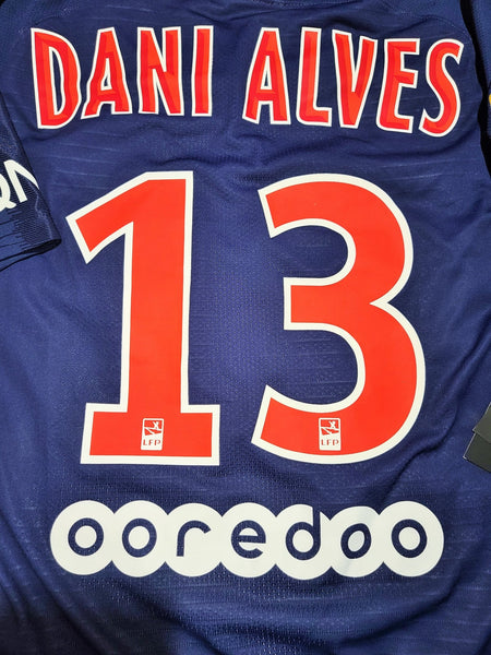 Alves PSG Paris Saint Germain PLAYER ISSUE Vaporknit 2018 2019 Jersey Shirt Maillot BNWT M SKU# 894419-411 foreversoccerjerseys
