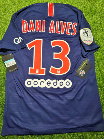 Alves PSG Paris Saint Germain PLAYER ISSUE Vaporknit 2018 2019 Jersey Shirt Maillot BNWT M SKU# 894419-411 foreversoccerjerseys