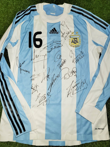 Argentina 2008 MATCH WORN Jersey Shirt Camiseta L SKU# 623806 Adidas