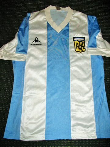 Argentina Le Coq Sportif 1984 1985 Jersey Shirt Trikot Camiseta Maglia M - foreversoccerjerseys