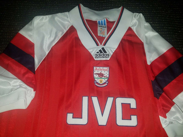 Arsenal Adidas JVC 1992 1993 1994 Jersey Shirt L - foreversoccerjerseys