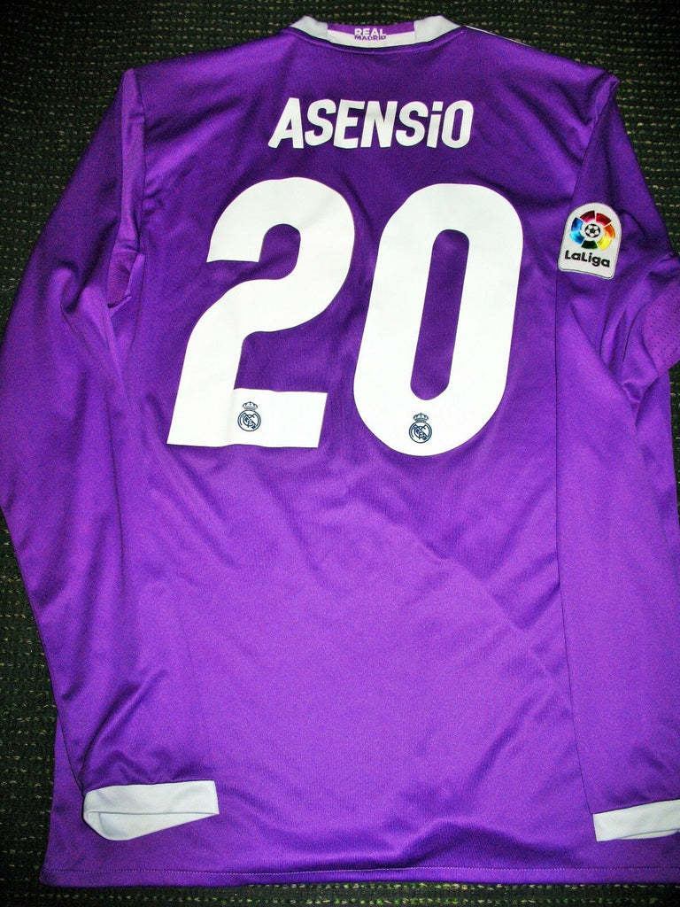 Asensio Real Madrid 2016 2017 Purple Long Sleeve Jersey Shirt Trikot - foreversoccerjerseys