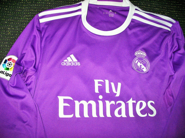 Asensio Real Madrid 2016 2017 Purple Long Sleeve Jersey Shirt Trikot - foreversoccerjerseys