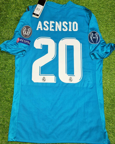 Asensio Real Madrid 2017 2018 Third ADIZERO PLAYER ISSUE Jersey Shirt BNWT M SKU# AZ8061 foreversoccerjerseys