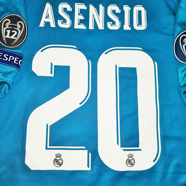 Asensio Real Madrid 2017 2018 Third ADIZERO PLAYER ISSUE Jersey Shirt BNWT M SKU# AZ8061 foreversoccerjerseys