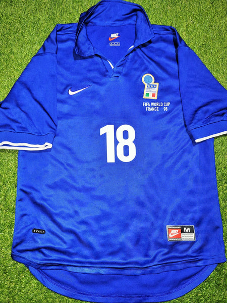 Baggio Italy Nike 1998 WORLD CUP Home Soccer Jersey Shirt M Nike