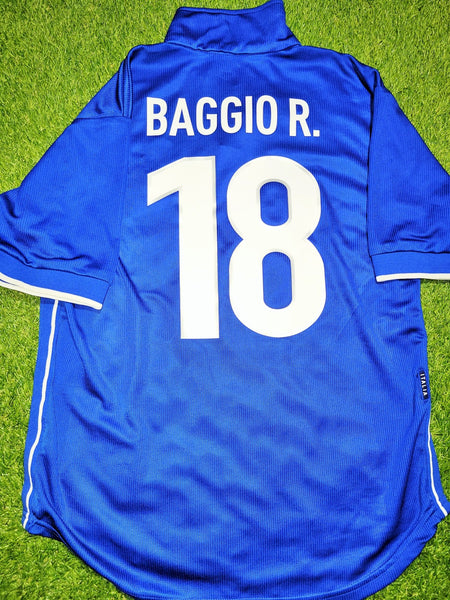 Baggio Italy Nike 1998 WORLD CUP Home Soccer Jersey Shirt M Nike