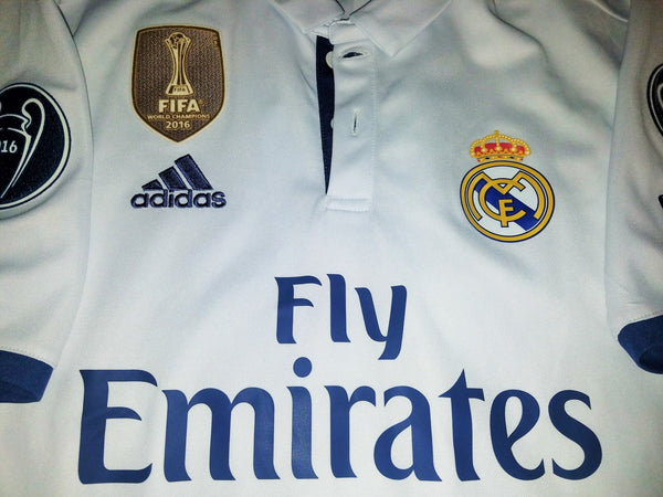 Bale Real Madrid 2016 2017 Home UEFA Jersey Shirt M SKU# AI5187 foreversoccerjerseys