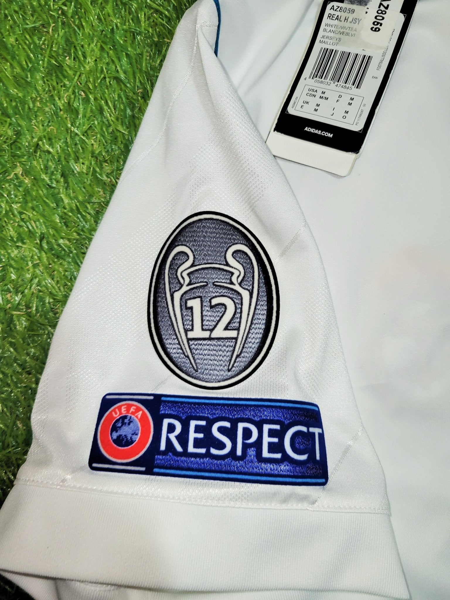 Bale Real Madrid 2017 2018 UEFA FINAL Soccer Jersey Shirt BNWT M SKU# B31106 Adidas