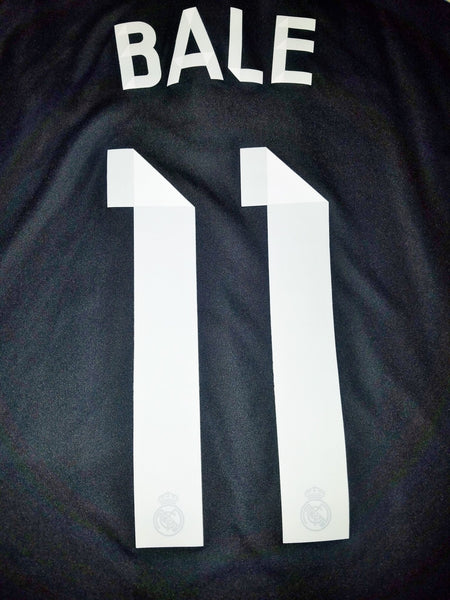 Bale Real Madrid Dragon Y-3 2014 2015 UEFA Black Jersey Camiseta Shirt M SKU# F49264 foreversoccerjerseys
