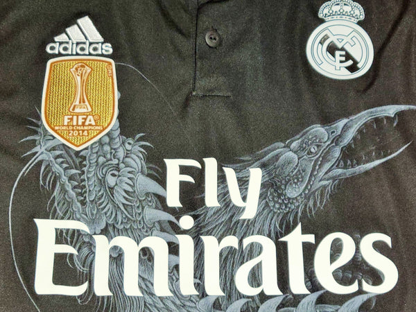 Bale Real Madrid Dragon Y-3 2014 2015 UEFA Third Soccer Jersey Shirt XL SKU# F49264 Adidas