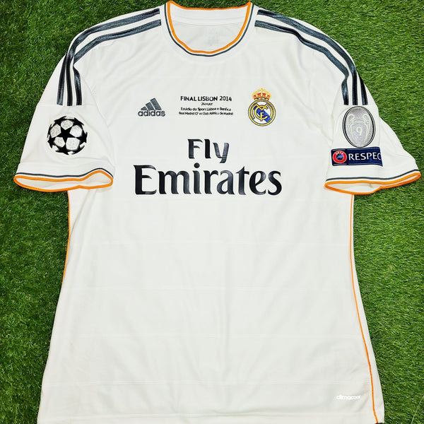 Bale Real Madrid UEFA FINAL 2013 2014 Jersey Camiseta Shirt Maglia L SKU# Z29356 foreversoccerjerseys