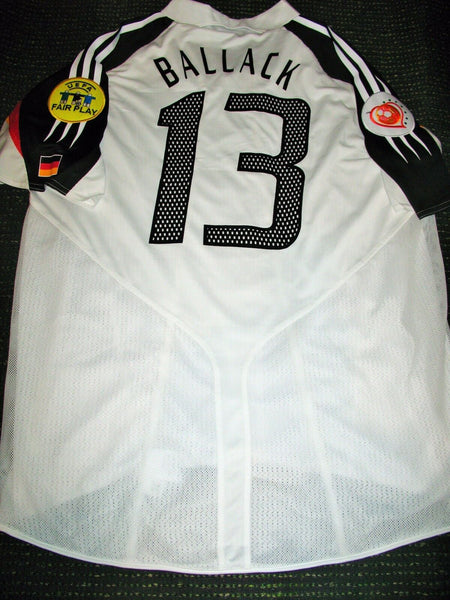 Ballack Germany 2004 EURO MATCH ISSUED Jersey Spielertrikot Deutschland L - foreversoccerjerseys