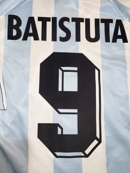 Batistuta Argentina 1998 WORLD CUP Home Adidas Jersey Shirt Camiseta L foreversoccerjerseys