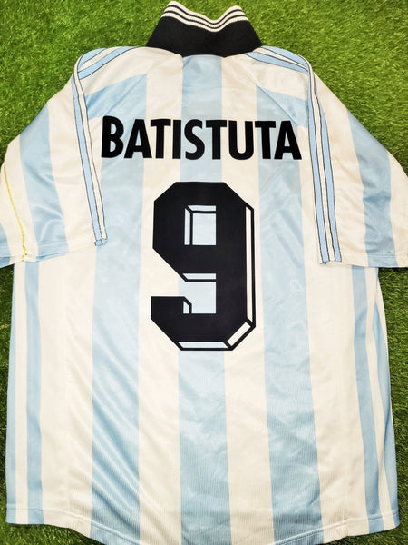 Batistuta Argentina 1998 WORLD CUP Home Adidas Jersey Shirt Camiseta M foreversoccerjerseys