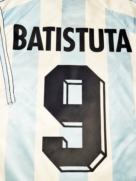 Batistuta Argentina 1998 WORLD CUP Home Adidas Jersey Shirt Camiseta M foreversoccerjerseys