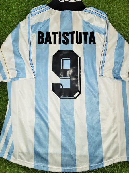 Batistuta Argentina 1998 WORLD CUP Home Adidas Jersey Shirt Camiseta XL Adidas