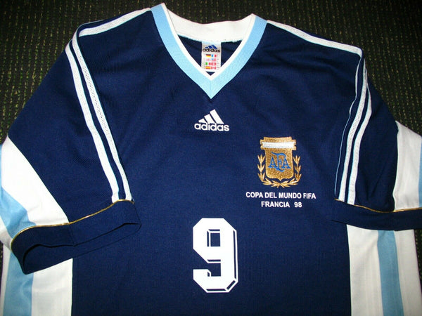 Batistuta Argentina 1998 WORLD CUP Jersey Shirt Camiseta Maglia - foreversoccerjerseys