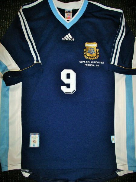 Batistuta Argentina 1998 WORLD CUP Jersey Shirt Camiseta Maglia - foreversoccerjerseys