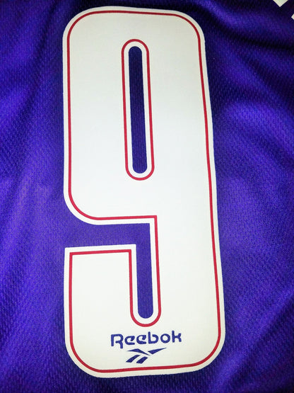 Batistuta Fiorentina Reebok 1995 1996 Long Sleeve MATCH WORN Jersey Shirt Camiseta Maglia L foreversoccerjerseys