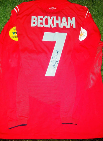 Beckham England 2004 EURO CUP Umbro Jersey Shirt XL foreversoccerjerseys