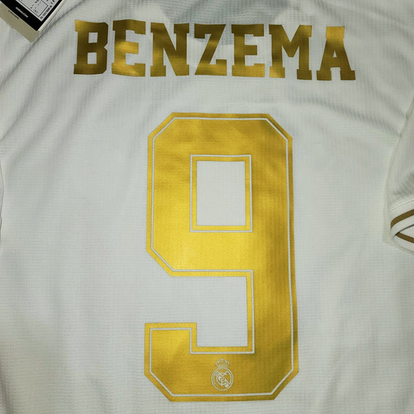 Benzema Real Madrid 2019 2020 CLIMACHILL PLAYER ISSUE UEFA Home Jersey Camiseta Shirt BNWT L SKU# DW4436 foreversoccerjerseys
