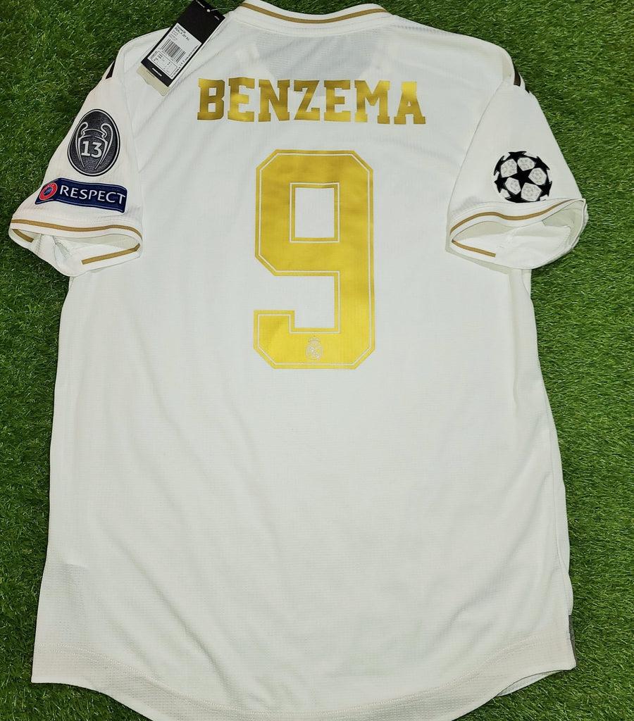 sombra Establecer bandera nacional Benzema Real Madrid 2019 2020 CLIMACHILL PLAYER ISSUE UEFA Home Jersey –  foreversoccerjerseys