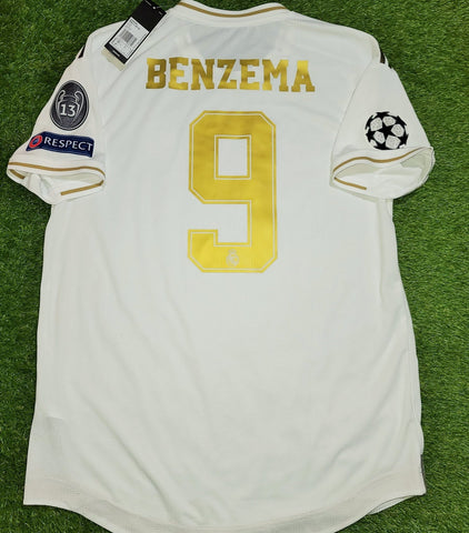 Retirarse Temeridad Camino Benzema Real Madrid 2019 2020 CLIMACHILL PLAYER ISSUE UEFA Home Jersey  Camiseta Shirt BNWT L SKU# DW4436 foreversoccerjerseys