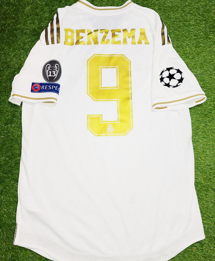 Benzema Real Madrid 2019 2020 CLIMACHILL PLAYER ISSUE UEFA Home Jersey Camiseta Shirt M SKU# DW4436 foreversoccerjerseys