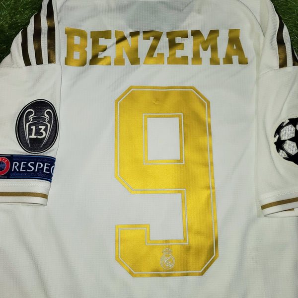 Benzema Real Madrid 2019 2020 CLIMACHILL PLAYER ISSUE UEFA Home Jersey Camiseta Shirt M SKU# DW4436 foreversoccerjerseys