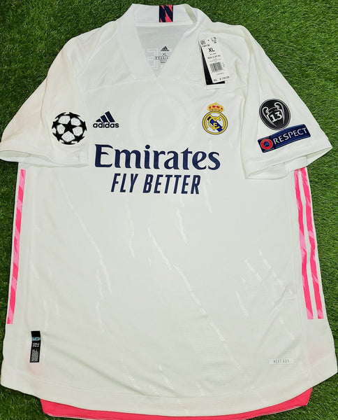 Benzema Real Madrid 2020 2021 CLIMACHILL PLAYER ISSUE UEFA Home Jersey Camiseta Shirt BNWT XL SKU# FM4736 foreversoccerjerseys