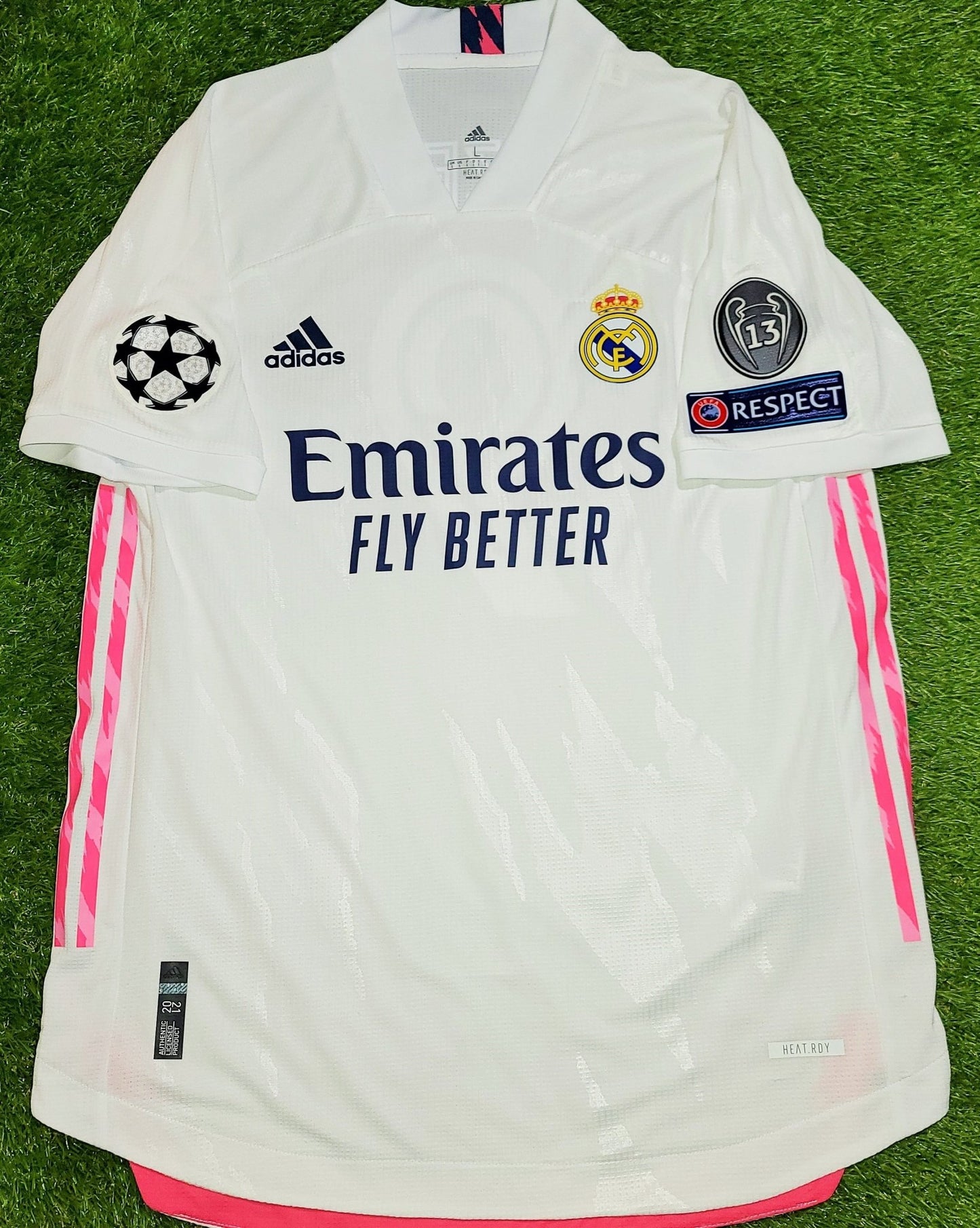 Benzema Real Madrid 2020 2021 CLIMACHILL PLAYER ISSUE UEFA Home Jersey Camiseta Shirt L SKU# FM4736 foreversoccerjerseys