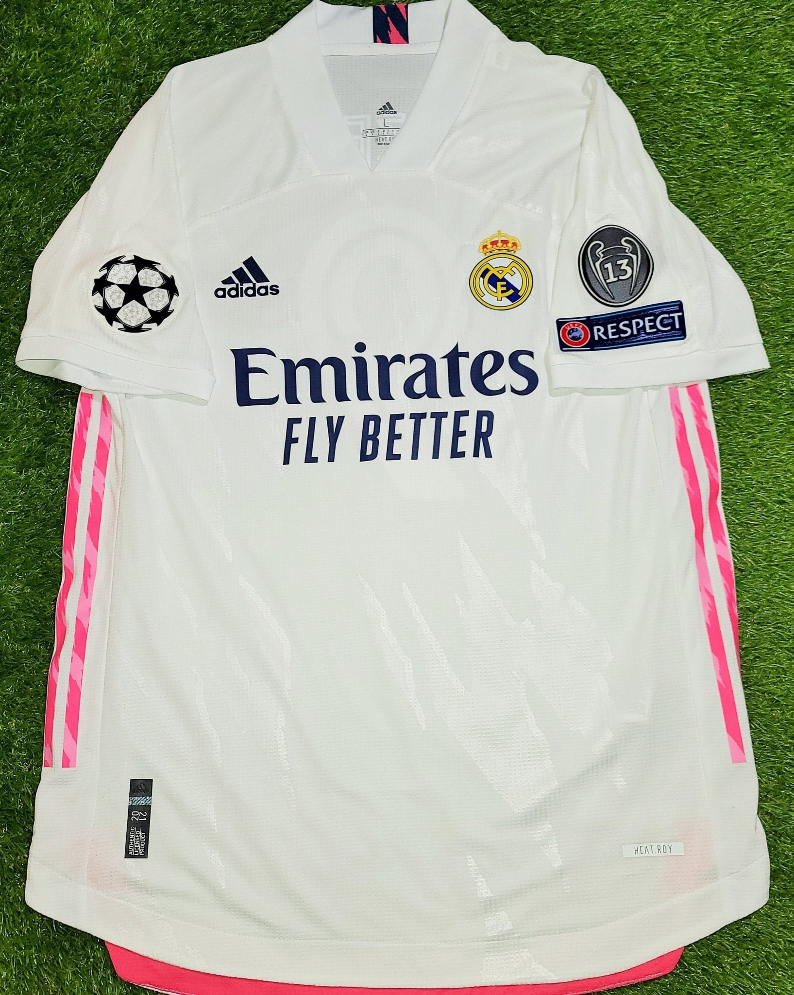 Benzema Real Madrid 2020 2021 CLIMACHILL PLAYER ISSUE UEFA Home Jersey Camiseta Shirt L SKU# FM4736 foreversoccerjerseys