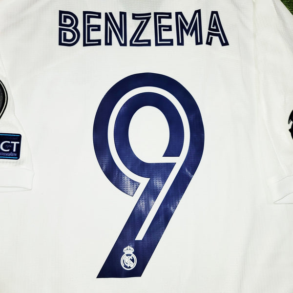 Benzema Real Madrid 2020 2021 CLIMACHILL PLAYER ISSUE UEFA Home Jersey Camiseta Shirt L SKU# FM4736 foreversoccerjerseys