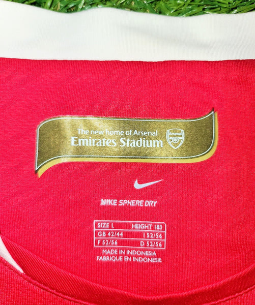 Bergkamp Arsenal 2006 2007 TESTIMONIAL MATCH Jersey Shirt L SKU# F6SYS 146769 foreversoccerjerseys