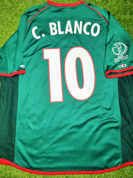 Blanco Mexico 2002 WORLD CUP Atletica Home Jersey XL Atletica