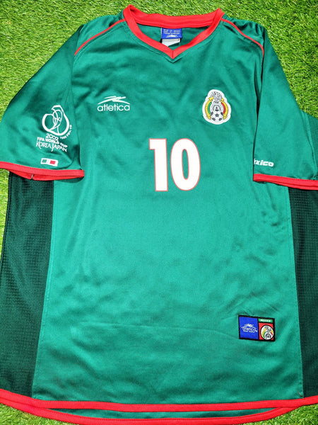 Blanco Mexico 2002 WORLD CUP Atletica Home Jersey XL Atletica