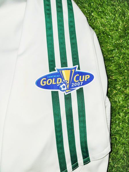 Blanco Mexico 2007 GOLD CUP Away Soccer Jersey Shirt XL SKU# 642446 Adidas