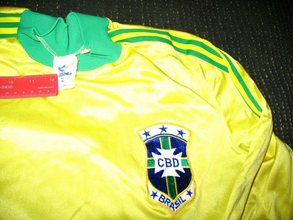 Brazil 1977 1978 70s Adidas Ventex Jersey Shirt M - foreversoccerjerseys