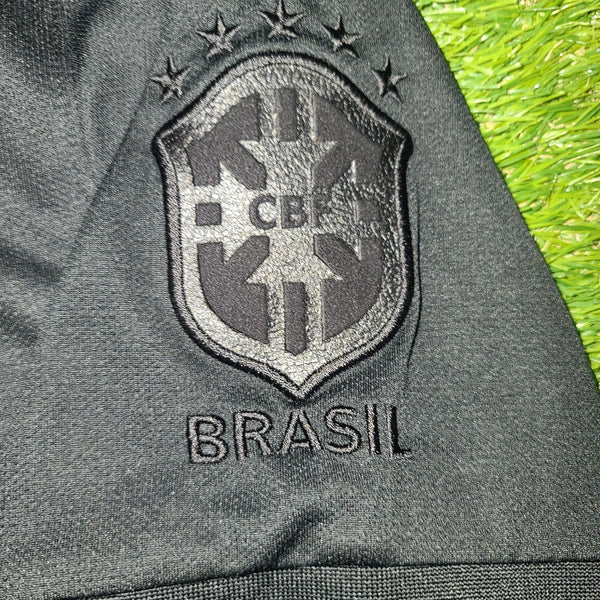 Brazil LIMITED EDITION BLACKOUT PLAYER ISSUE 2013 2014 Jersey Shirt XL SKU# 534159-010 foreversoccerjerseys