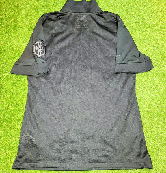 Brazil LIMITED EDITION BLACKOUT PLAYER ISSUE 2013 2014 Jersey Shirt XL SKU# 534159-010 foreversoccerjerseys