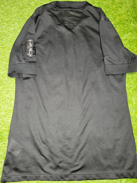 Brazil LIMITED EDITION BLACKOUT PLAYER ISSUE 2013 2014 Soccer Jersey Shirt L SKU# 534159-010 Nike