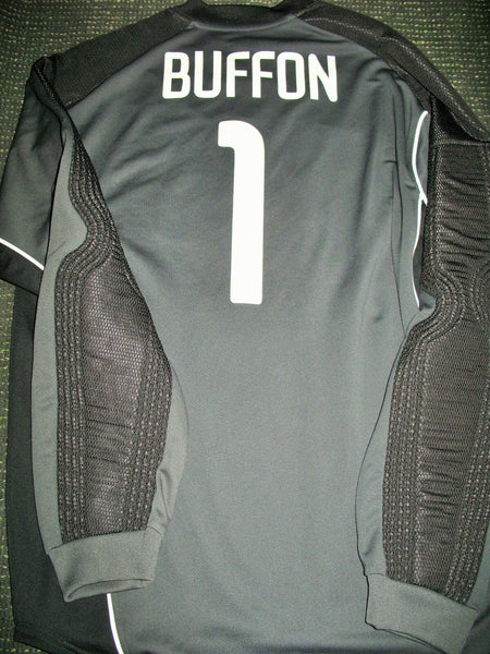 Buffon Juventus 2003 2004 MATCH WORN FRIENDLY Black Jersey Shirt Maglia Indossata - foreversoccerjerseys